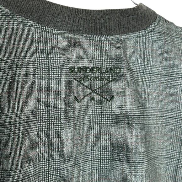 Sunderland of Scotland Green/Gray Plaid Golf Vest in Size Large - Picture 3 of 6